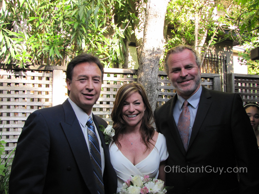 Wedding officiants for backyard weddings California