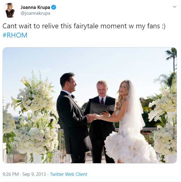 wedding officiant for Joanna Krupa and Romain Zago on Real Housewives